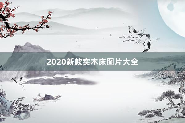 2020新款实木床图片大全